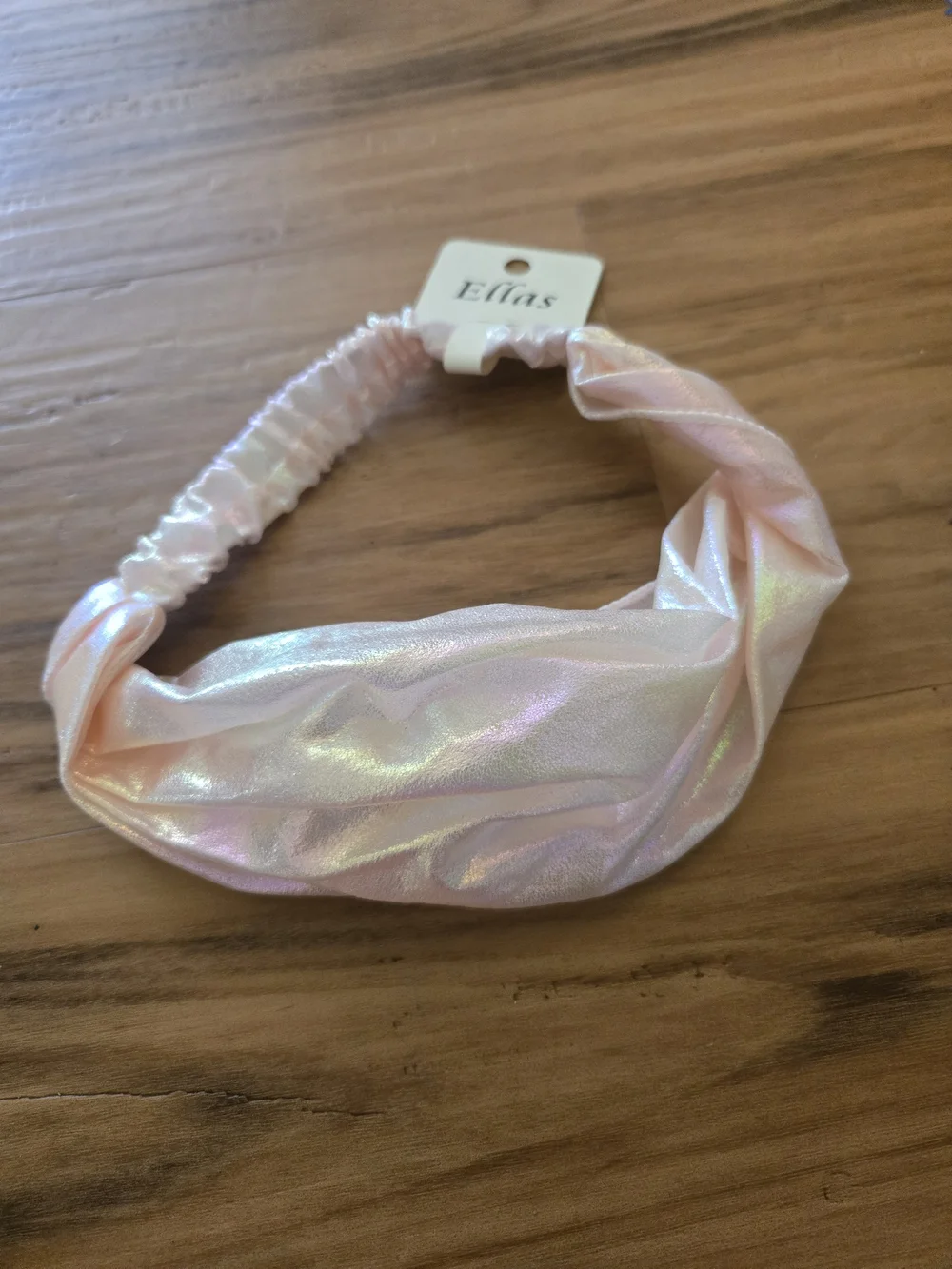 4/$15 Boho Glam Mean Girls Wednesday Pink Iridescent Headband Women's Hair